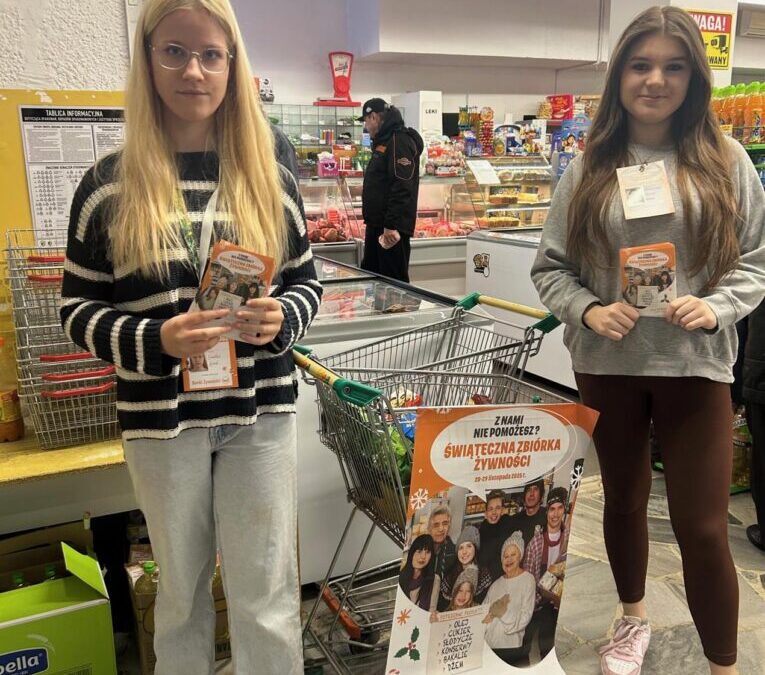 Zbiórka żywności w Ciechanowcu – wspólna pomoc przed świętami
